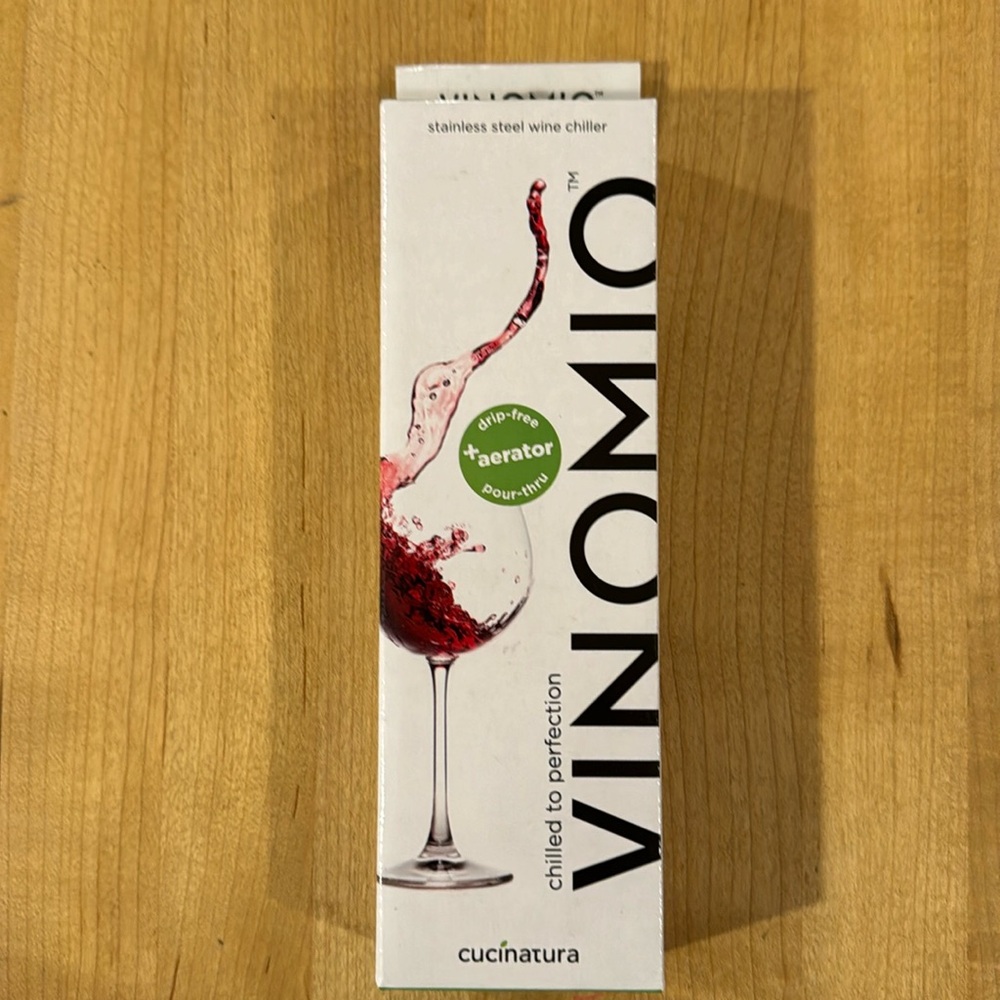 NWT Vinomio Stainless Steel Wine Chiller. Become a true wine expert!